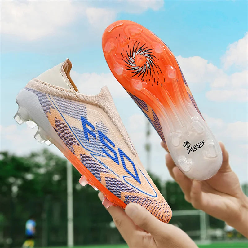 Nuevas botas de fútbol para hombres, zapatos de fútbol antideslizantes de alta calidad, tacos para césped, zapatillas de fútbol sala de alta calidad, zapatillas de deporte para interiores, superventas al aire libre