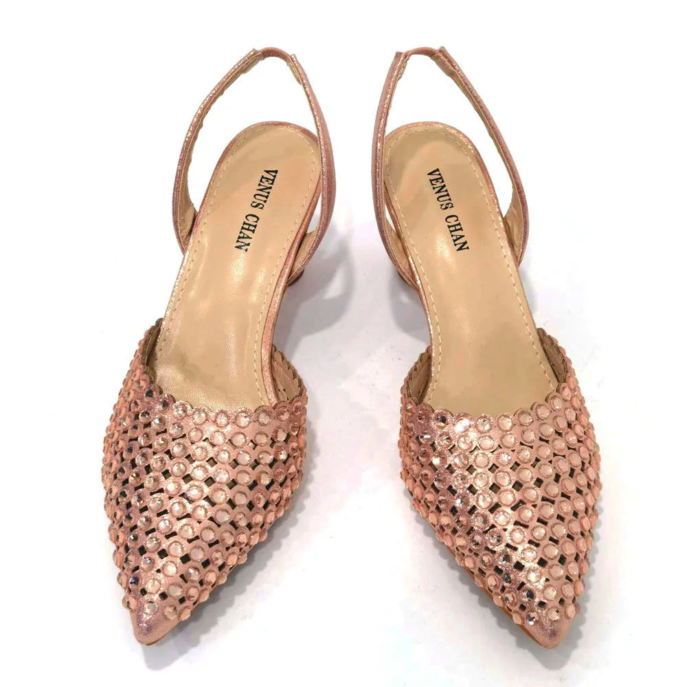 Sandalias con fondo de Muffin decoradas con cuentas para mujer, zapatos y bolso cómodos y versátiles, elegantes, a la moda, verano, 2023