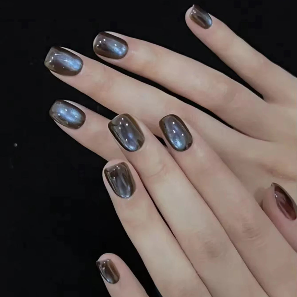 1-12 Uds. Esmalte de Uñas en Gel Magnético Ojo de Gato Marrón con Luz Azul, Larga Duración, Novedad 2026, Suministros para Uñas, Arte de Uñas, Venta Caliente