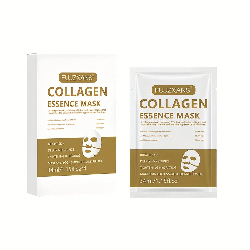 Mascarilla facial de colágeno para arrugas durante la noche, para el cuidado de la piel antienvejecimiento, hace que la apariencia de la piel, mascarilla hidratante más suave y más firme para mujeres