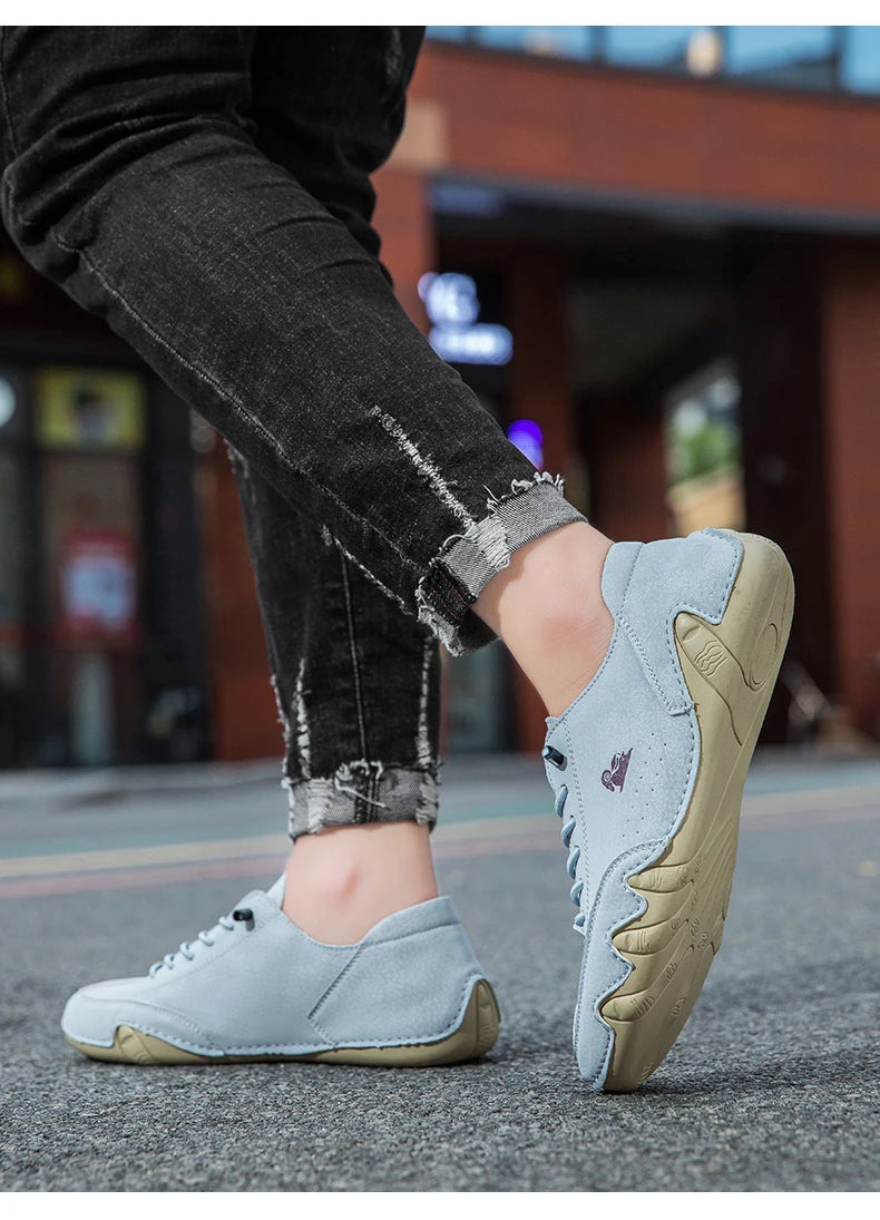 Zapatos de hombre para las cuatro estaciones, nuevos zapatos informales de talla grande, zapatos transpirables de suela suave a la moda para exteriores, zapatos deportivos para caminar para hombre