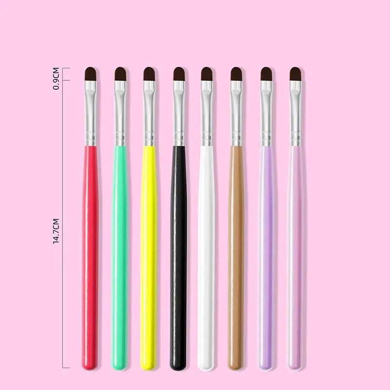 8 Uds. Pincel para decoración de uñas, bolígrafo con puntas 3D, fototerapia, extensión de Gel UV acrílico, delineador de recubrimiento, bolígrafo de pintura, herramientas de manicura DIY
