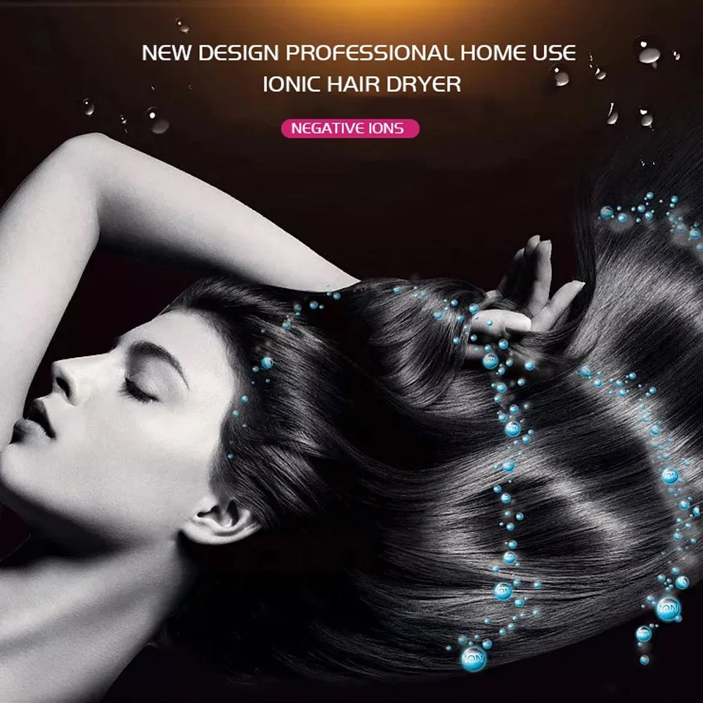 Secador de Pelo RESUXI X5 de 2500W de Alta Potencia, Secador de Pelo Iónico Eléctrico para Uso en Salón y en Casa, Secado Rápido, Secador de Pelo para Mujer