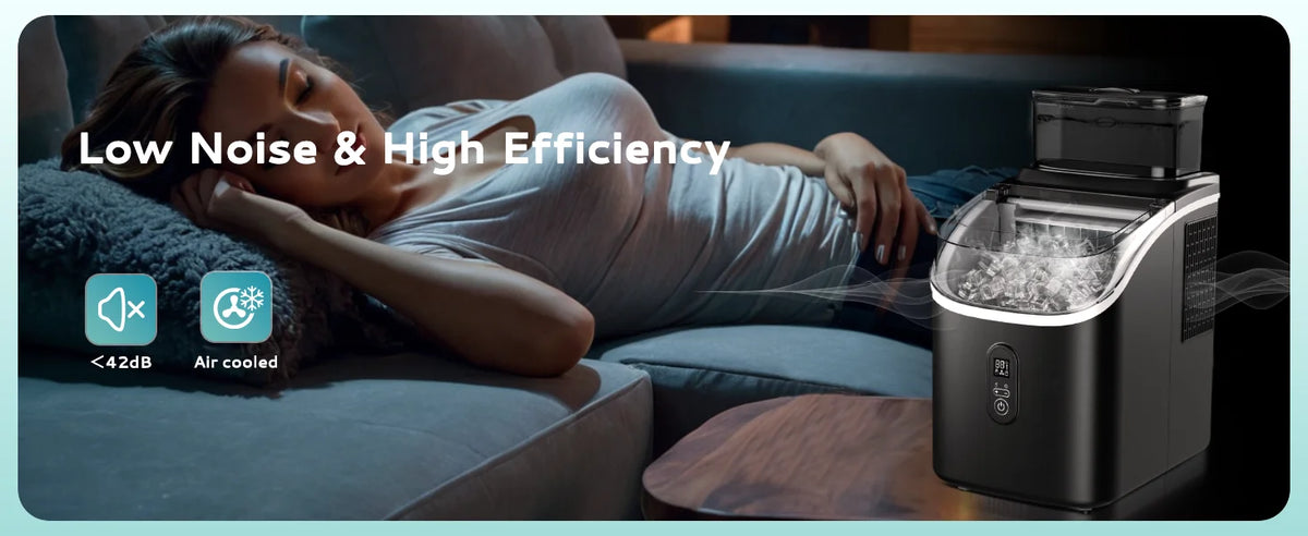 Máquina para Hacer Hielo EUHOMY, Producción de 15 kg/24 h, 16 Cubos/13 Minutos, Función de Autolimpieza, Dispositivo Automático para Hacer Hielo para el Hogar, Cocina y Bar