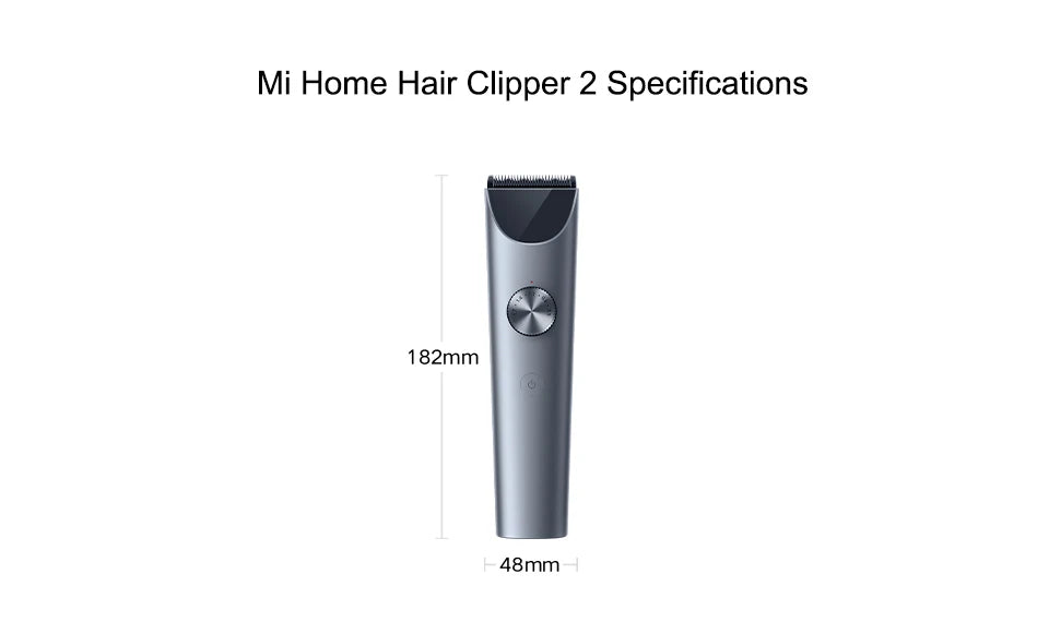 NUEVA Máquina Cortapelos MIJIA 2, Recortadora de Barba Profesional, Máquina de Corte de Pelo Inalámbrica Impermeable IPX7, Mijia Clipper 2