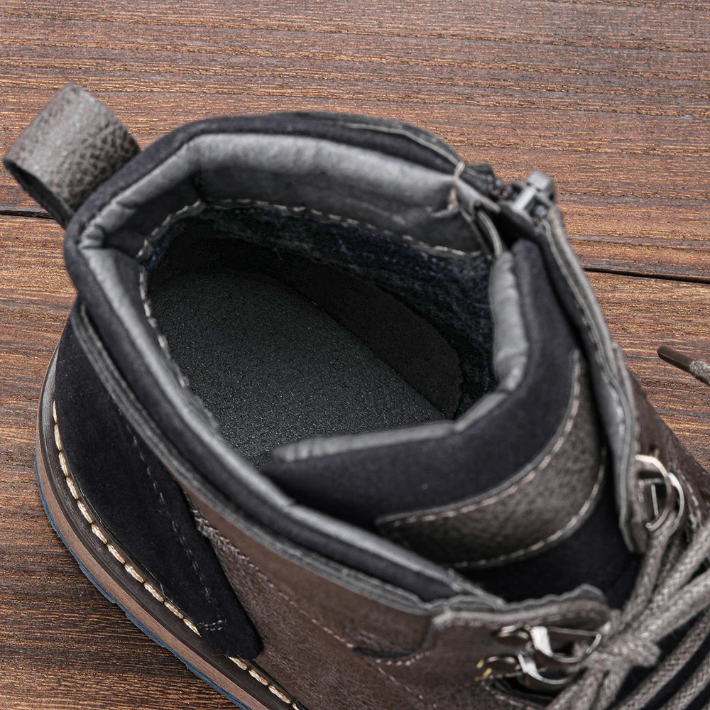 Talla 7-13 Botines para hombre Botas de cuero para hombre Bota de marca para hombre # AL605