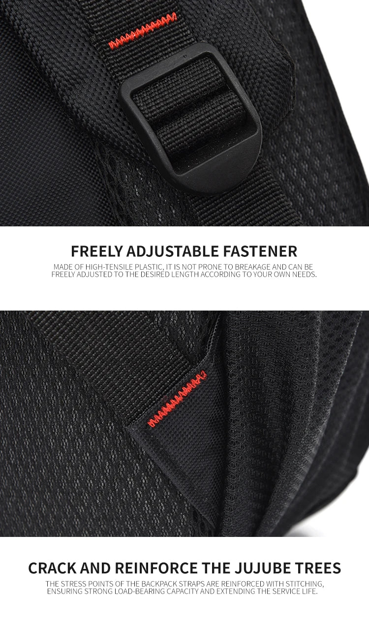 Mochila de Estilo Moderno para Hombre, Mochila Casual de Gran Capacidad, Bolsa de Viaje Multifuncional para Computadora, Mochila Escolar Mediana a Grande
