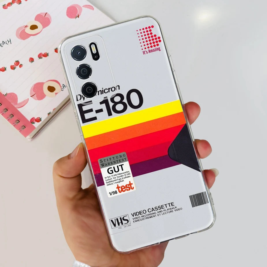 Para Oppo A16 A16s funda elegante pintada contraportada suave funda de teléfono delgada para Oppo A16s OppoA16 s CPH2269 Coque Fundas carcasa de parachoques
