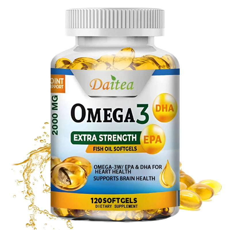Cápsulas de aceite de pescado Omega 3 que apoyan la salud del sistema cerebral y nervioso, la salud cardiovascular y de la piel, el antioxidante y la inflamación