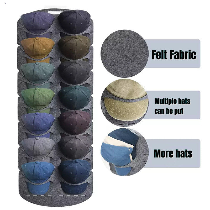 Estante de almacenamiento de sombreros de fieltro, soporte para gorra, Clip para bolsa de pared, organizador de armario, gorra de viaje con visera de béisbol, estantes para sombreros de montaje en pared, nuevo