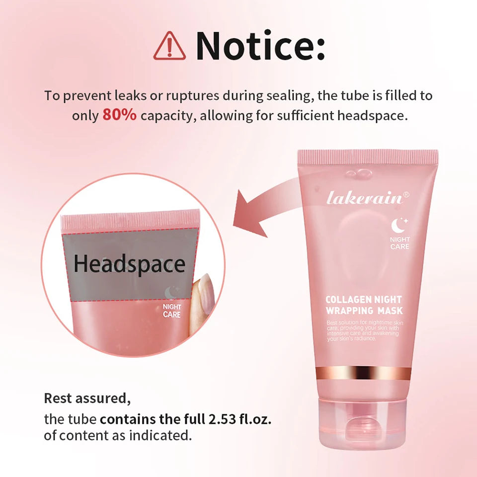 Mascarilla Facial Nocturna de Colágeno, Exfoliante, Hidratante, Reduce las Líneas Finas, la Sequedad, Hidratación, Iluminadora, Cuidado de la Piel Coreano