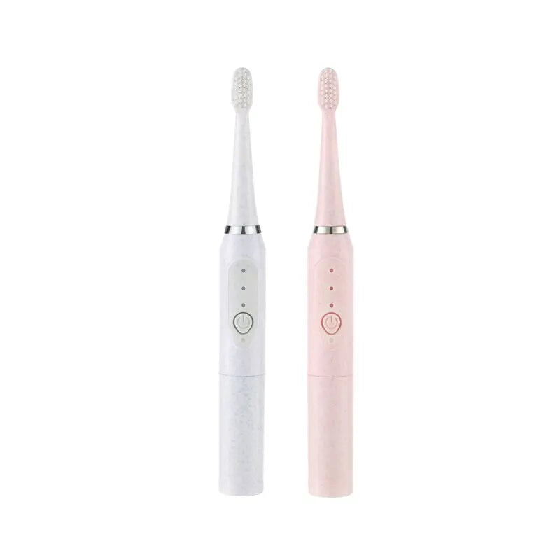 Jianpai-cepillo de dientes eléctrico para hombres y mujeres adultos, cepillo de dientes eléctrico sónico, no recargable, piel suave, totalmente automático, impermeable, Coupl