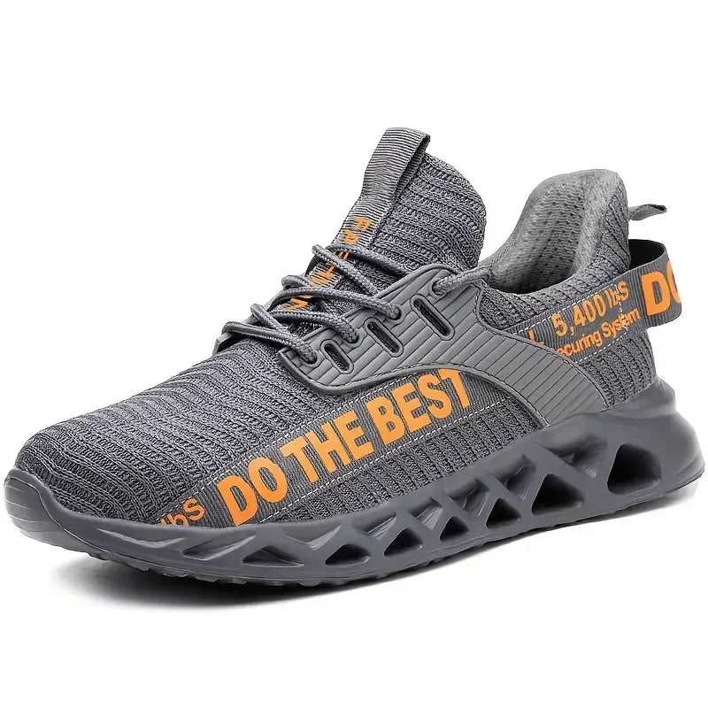 Zapatos de Seguridad con Puntera de Acero para Hombre, Zapatillas de Trabajo Ligeras, Zapatos de Trabajo Antipinchazos, Botas de Seguridad para la Construcción