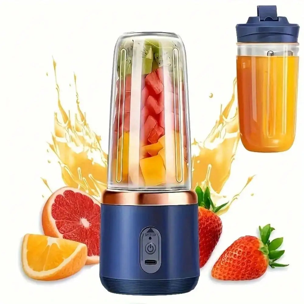 Vaso para exprimidor + vaso portátil para exteriores, vasos dobles, desmontables, fáciles de limpiar, para hacer jugos finos, licuadora de frutas, máquina para hacer bebidas, adecuado para el hogar, viajes al aire libre, o
