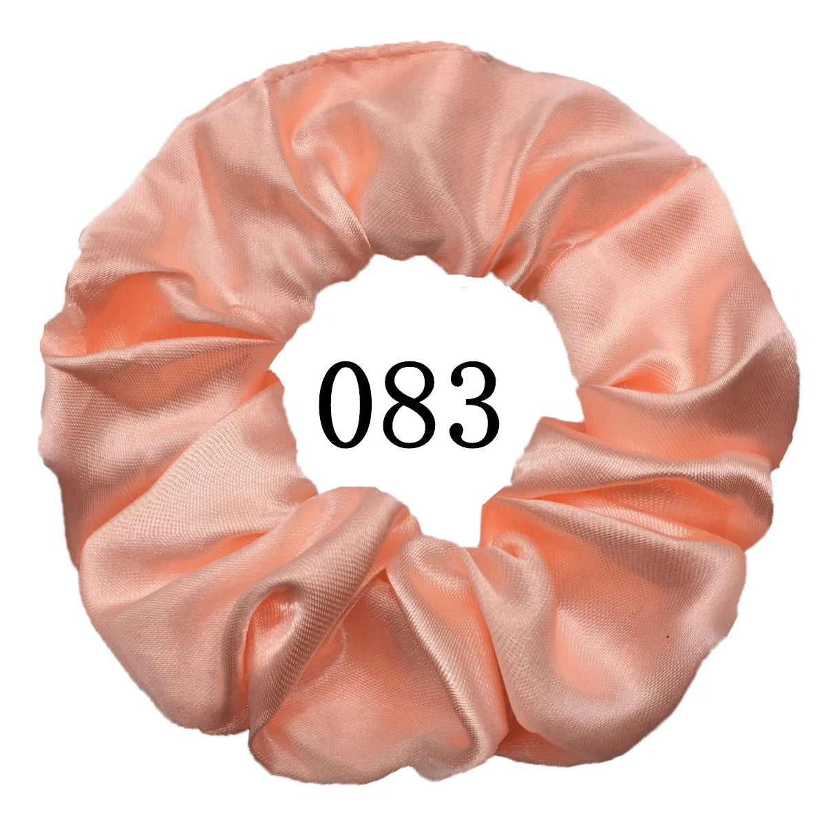 6 unids/lote, bandas para el pelo, lazos, cuerdas, soporte para cola de caballo para mujeres o niñas, accesorios, tocados de satén, Color sólido 100