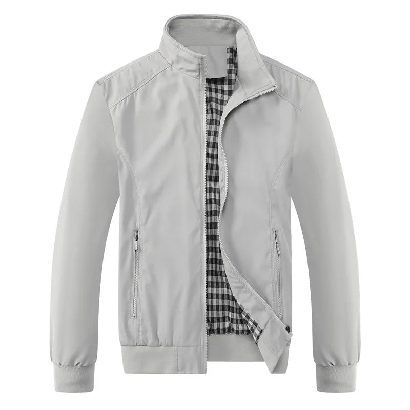 2025 primavera otoño Casual sólido moda chaqueta Bomber delgada hombres abrigo nueva llegada chaquetas de béisbol chaqueta de hombre M-6XL 8XL Top