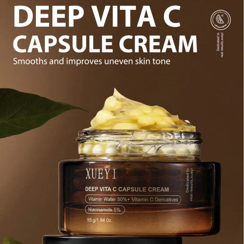 Marca Vc cápsula crema para arrugas nuevo colágeno hidratación profunda reafirmante brillo piel Facial delicada crema suave