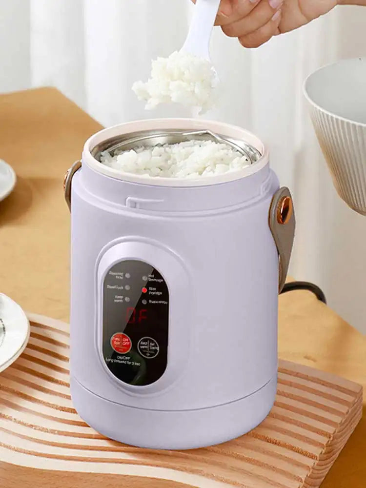 Nueva olla arrocera multifuncional, hervidor eléctrico portátil pequeño de viaje, Cocina eléctrica para el hogar, olla caliente de 110V, enchufe europeo de 220V EE. UU./220V