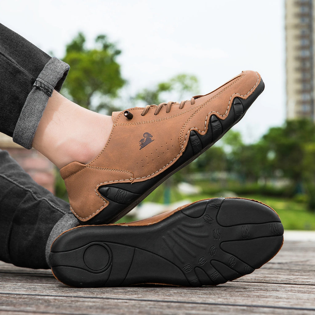Zapatos de hombre para las cuatro estaciones, nuevos zapatos informales de talla grande, zapatos transpirables de suela suave a la moda para exteriores, zapatos deportivos para caminar para hombre