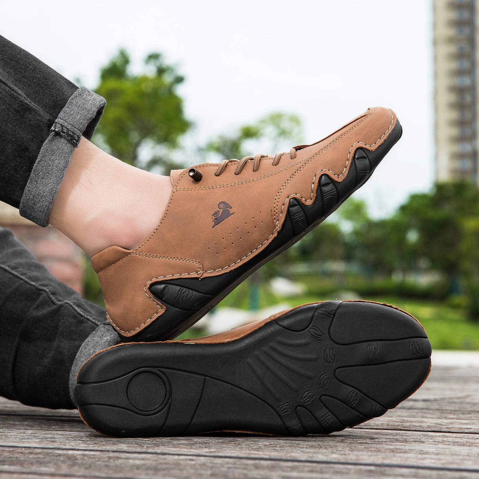 Zapatos de hombre para las cuatro estaciones, nuevos zapatos informales de talla grande, zapatos transpirables de suela suave a la moda para exteriores, zapatos deportivos para caminar para hombre
