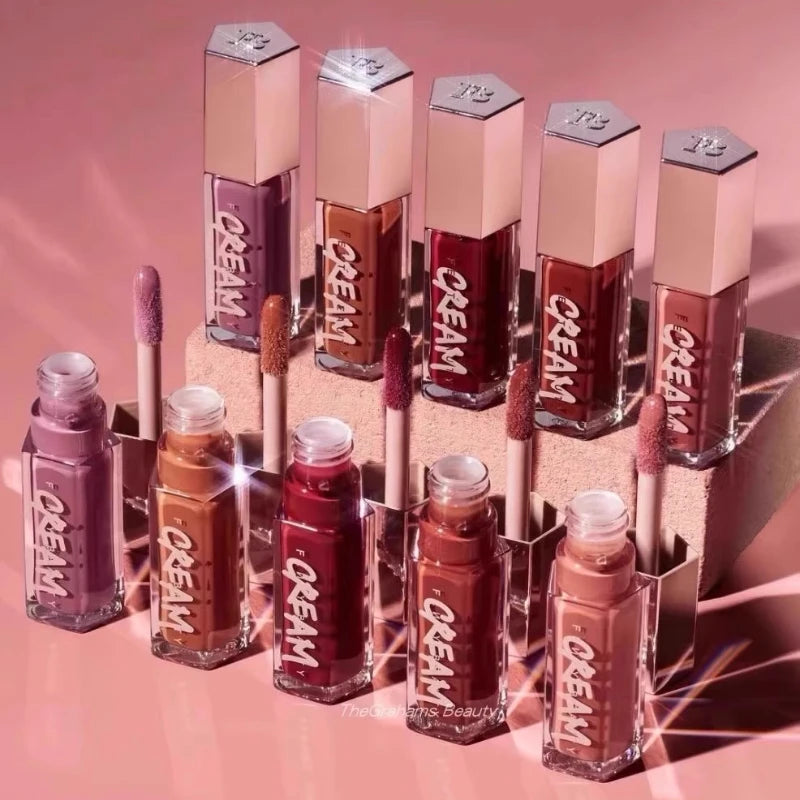 Moda Fenty belleza esmalte de labios humedecer brillo brillo labio regordete maquillaje para principiantes lápiz labial líquido cosméticos de maquillaje femenino