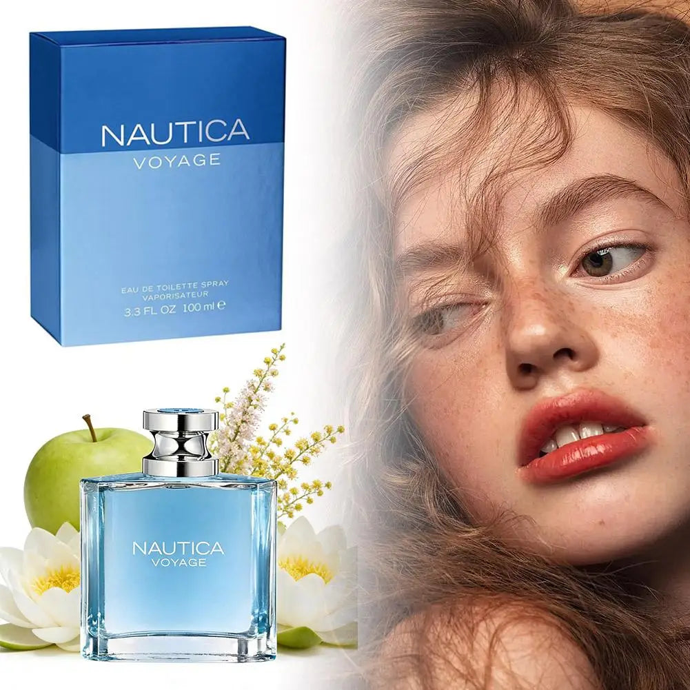 100ML Nautica Voyage Eau De Toilette Para Hombre, Aroma Frutal Fresco y Romántico Para Hombre, Perfume EDP Eau De Toilette Para Hombre