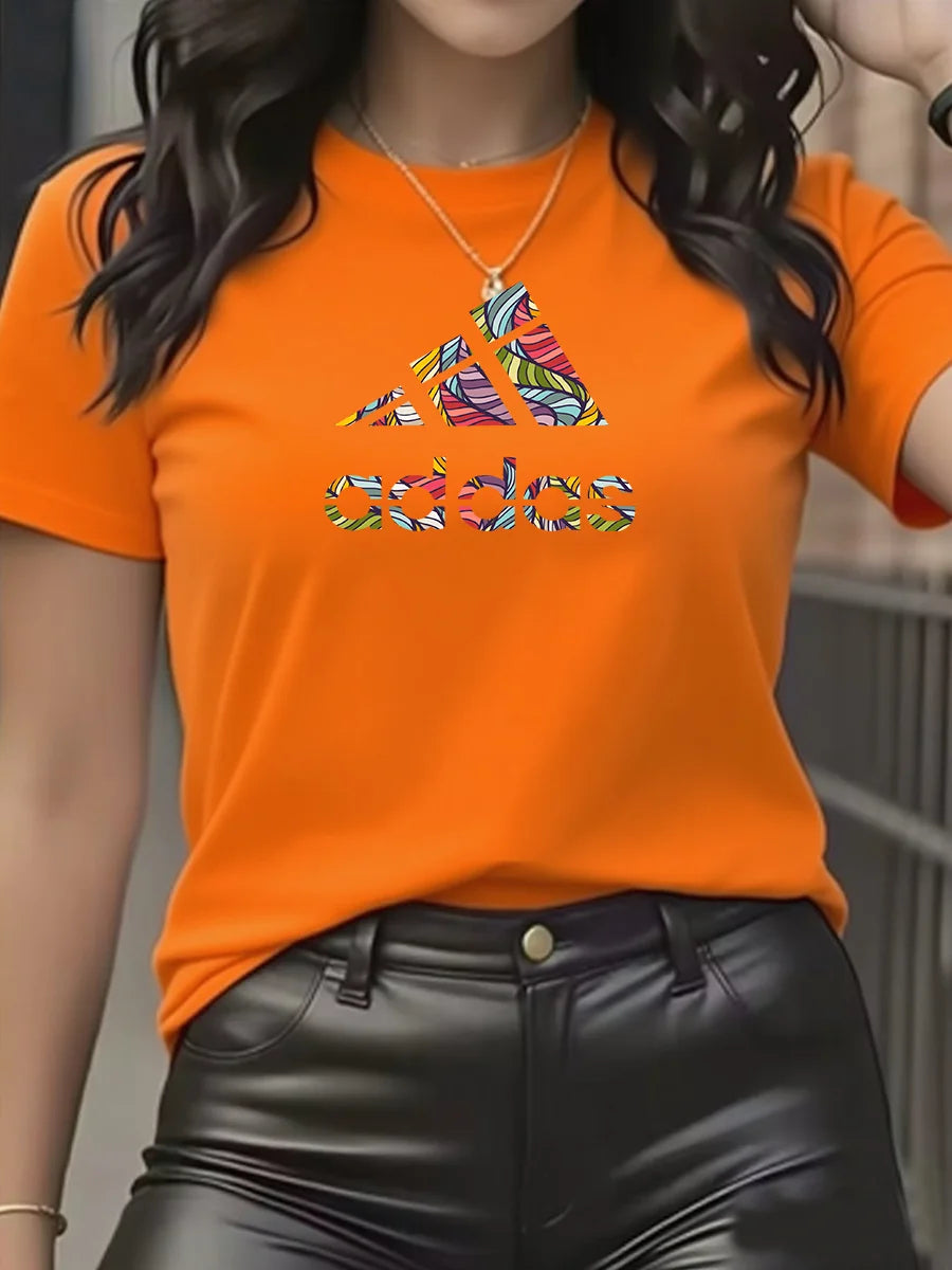 Camiseta de marca a la moda con súper descuento para hombre y mujer, Camiseta de manga corta de algodón puro, ajustada, con cuello redondo, transpirable