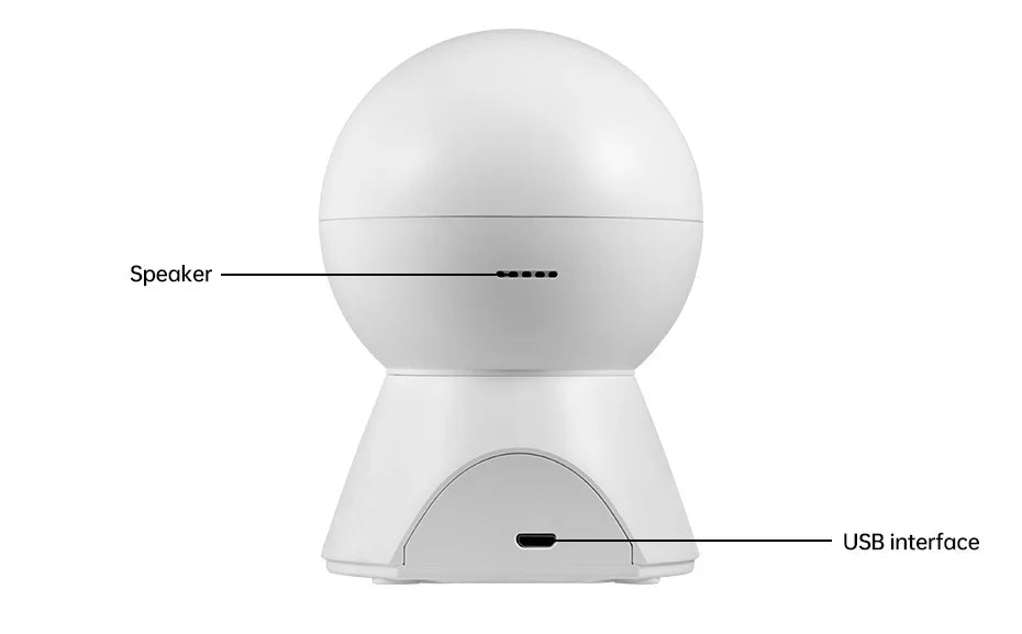 KERUI-minicámara IP inteligente Tuya de 5MP, videocámara inalámbrica para interiores, con WiFi, detección humana de IA, vigilancia CCTV, Monitor de bebé