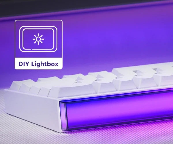 Teclado Veekos Shine60 60% AGRB con Lightbox rt0.01 mm interruptor magnético 8K tipo C con cable e-sports Gaming Teclado mecánico