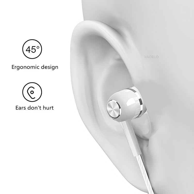Auriculares intrauditivos con cable de 3,5mm, auriculares HIFI de graves pesados, Monitor deportivo, auriculares estéreo para música y videojuegos con micrófono