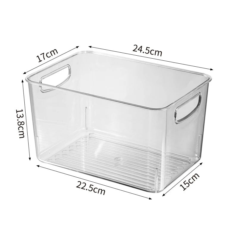 Caja de almacenamiento transparente para refrigerador, organizador de frutas y verduras, contenedor transparente para cocina, almacenamiento de alimentos y bebidas, 2030