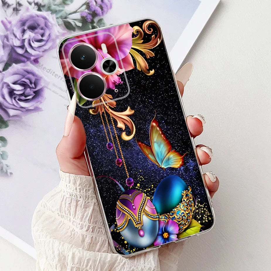 For Realme 14 5G Case Realme 14T RMX5078 New Luxury Painted Cover Soft Slim Phone Case For Realme 14X Realme14 T 5G Fundas Coque