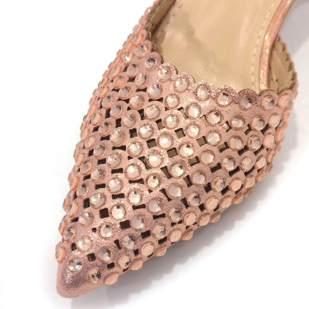 Sandalias con fondo de Muffin decoradas con cuentas para mujer, zapatos y bolso cómodos y versátiles, elegantes, a la moda, verano, 2023
