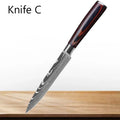 Cuchillos de cocina profesionales, cuchillo de acero inoxidable, pelado de frutas, cuchillo de carnicero, cuchillo para deshuesar, cuchillos de cocina para pelar