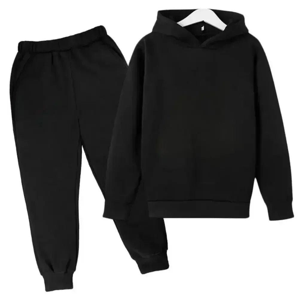 Ropa de primavera y otoño para niños, regalos de vacaciones, chándal de fútbol con estampado CR7, Sudadera con capucha y pantalones, conjunto de 2 uds para niño y niña de 3 a 12 años