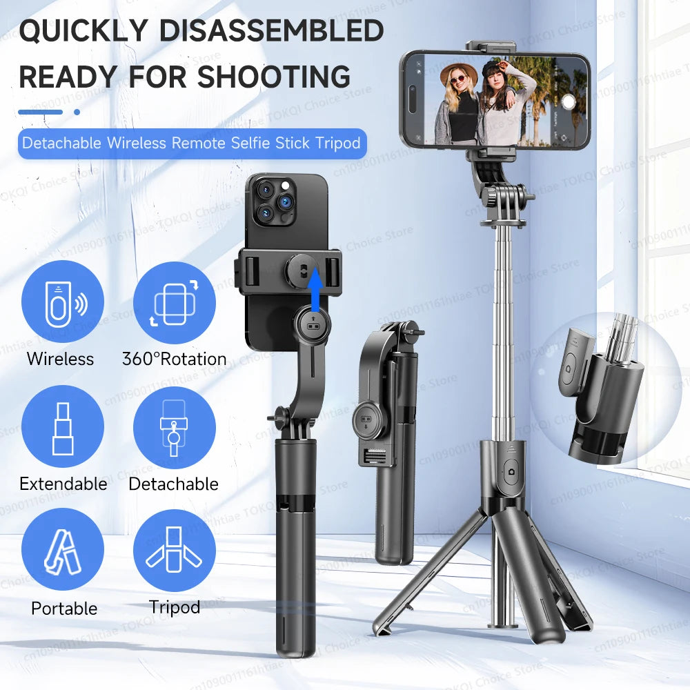 Trípode/palo Selfie F01, soporte para teléfono, Mini trípode portátil con Bluetooth inalámbrico para Android e Iphone, teléfono inteligente, disparo Vlog