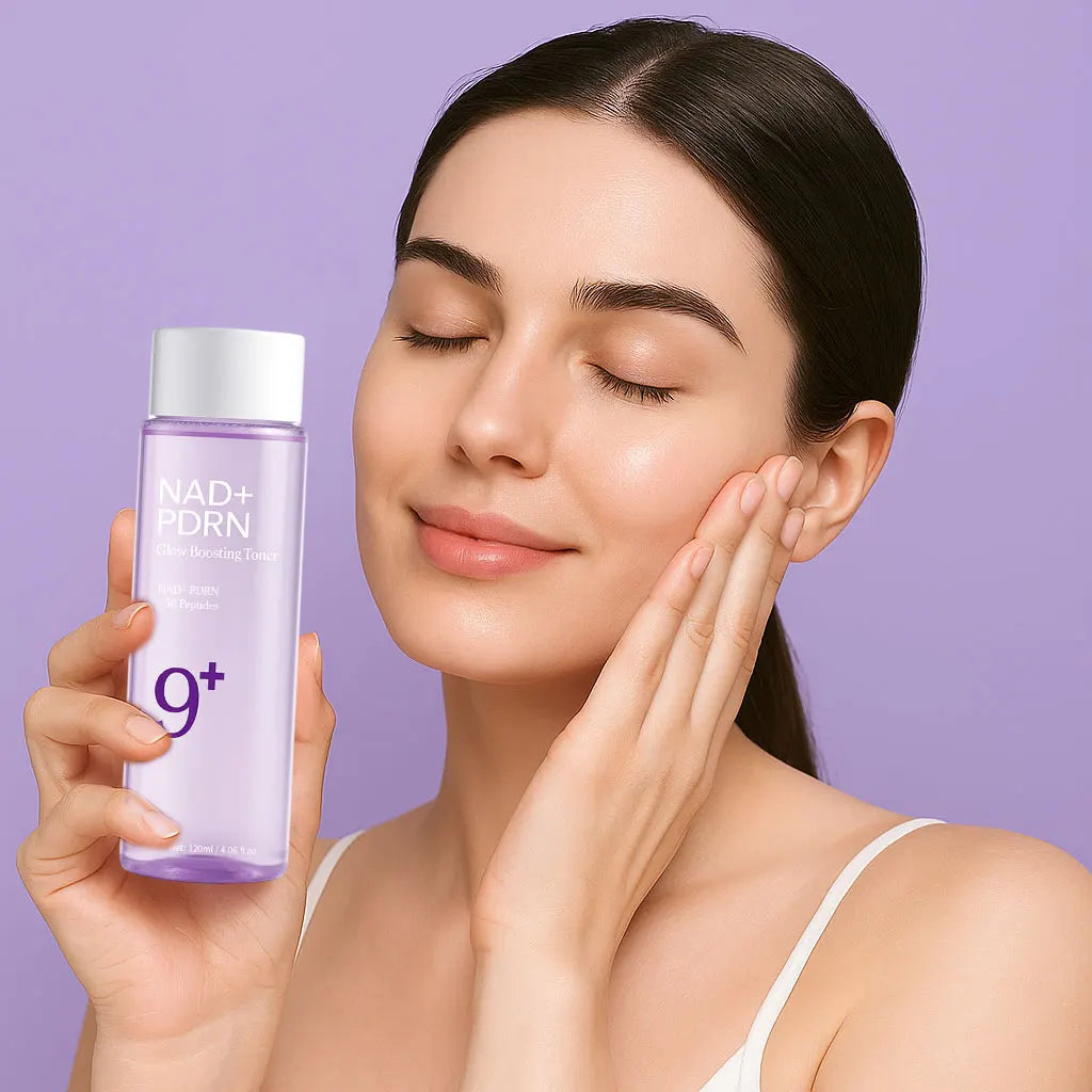 NAD+PDRN Tónico que aumenta el brillo, reafirmante, hidratante, elasticidad, desvanece las líneas finas, esencia hidratante para el cuidado de la piel para pieles secas, 120ML