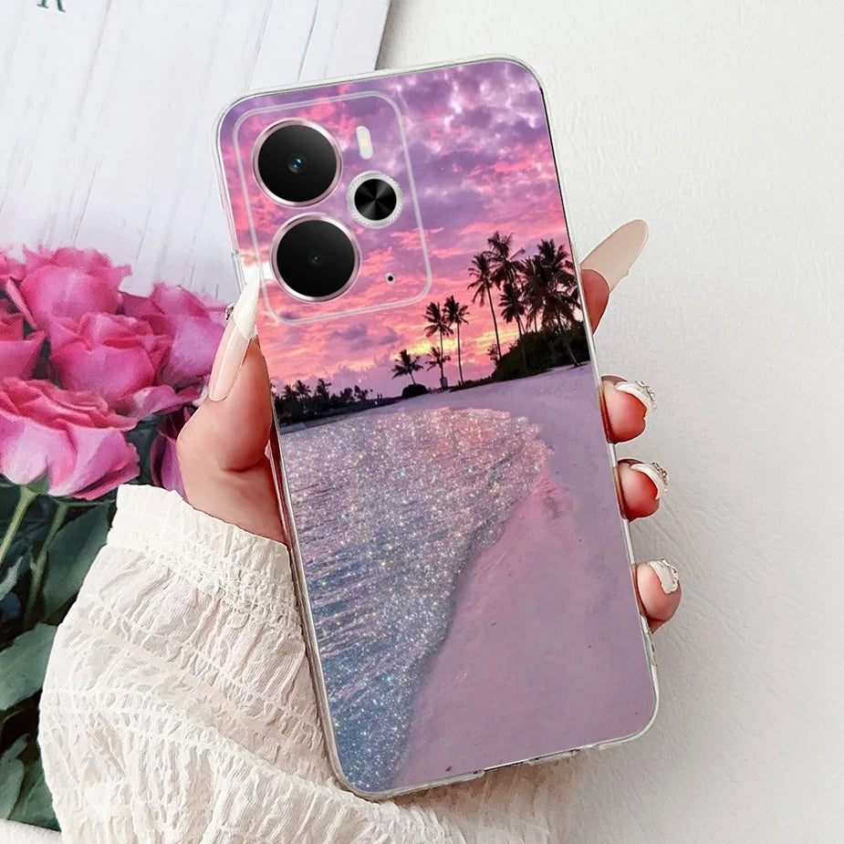 For Realme 14 5G Case Realme 14T RMX5078 New Luxury Painted Cover Soft Slim Phone Case For Realme 14X Realme14 T 5G Fundas Coque