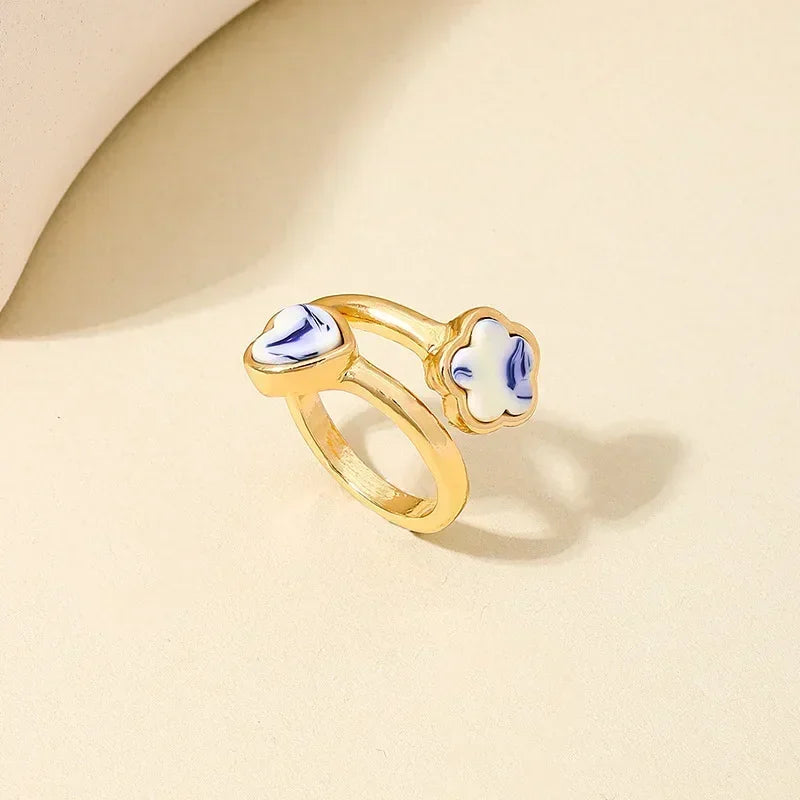 Anillos con forma de bola de diseño Irregular de tres capas con personalidad de Metal Punk exagerada para mujer, anillos ajustables simples a la moda, regalo