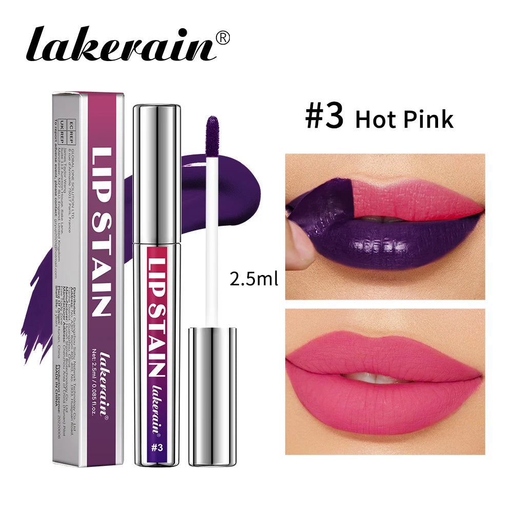 Brillo de labios resistente al agua de larga duración para mujer, juego de brillo de labios rosa resistente a la transferencia, brillo de labios Natural