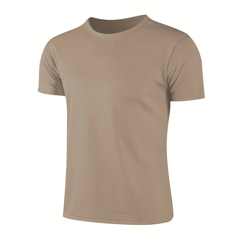 Camiseta deportiva de manga corta de secado rápido para hombre y mujer, camisetas de gimnasio, camiseta de Fitness, camiseta para correr, ropa deportiva transpirable para adolescentes