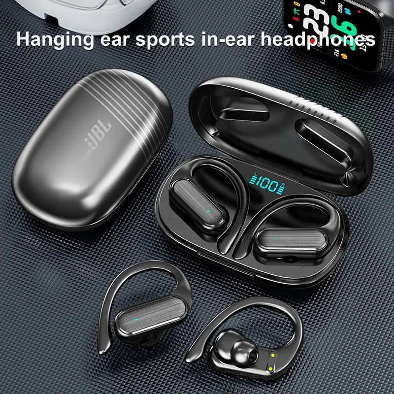 Para CB & JBL Bluetooth TWS auriculares inalámbricos A520 Auricles auriculares ganchos para las orejas juego auriculares deportivos Control táctil auriculares con micrófono