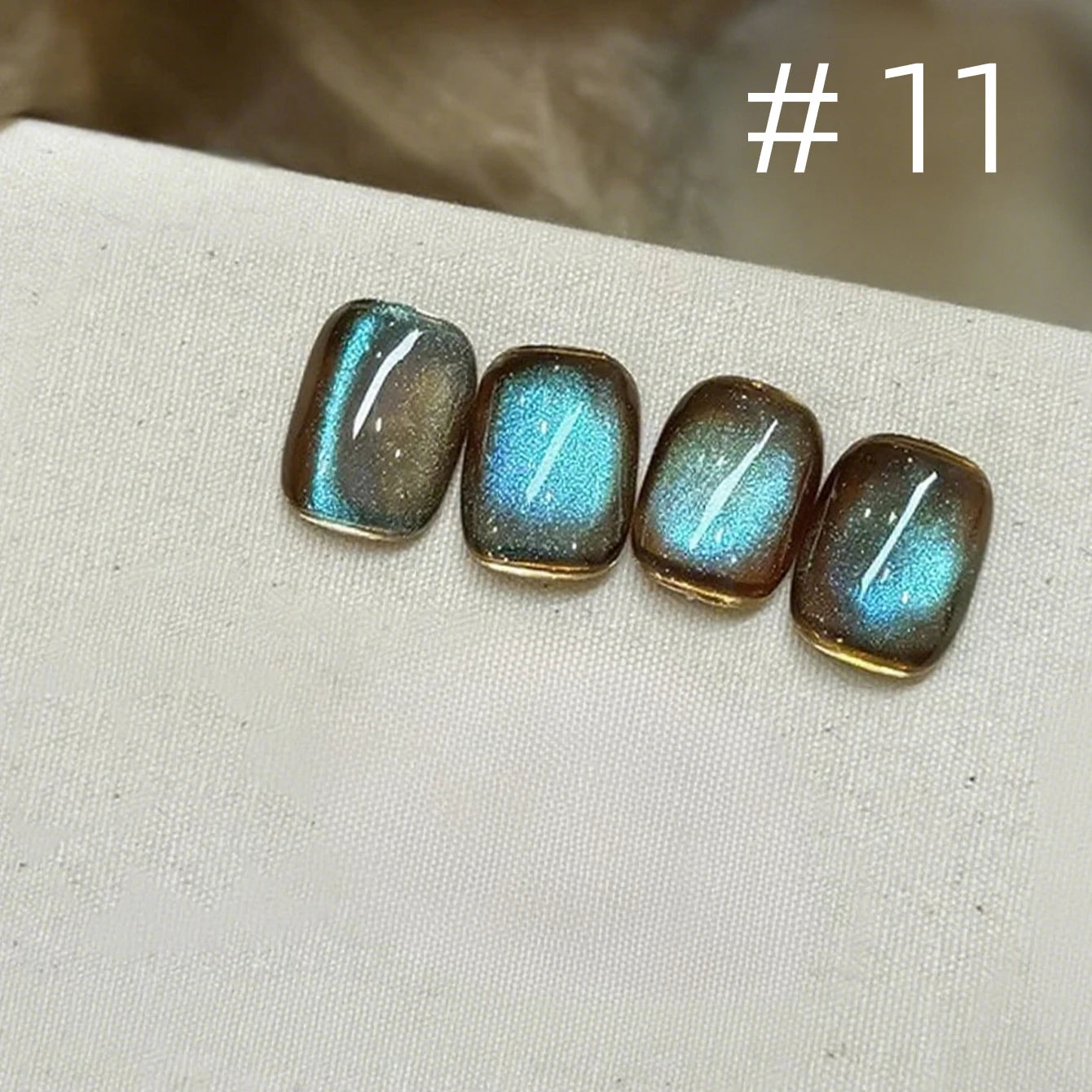 1-12 Uds. Esmalte de Uñas en Gel Magnético Ojo de Gato Marrón con Luz Azul, Larga Duración, Novedad 2026, Suministros para Uñas, Arte de Uñas, Venta Caliente