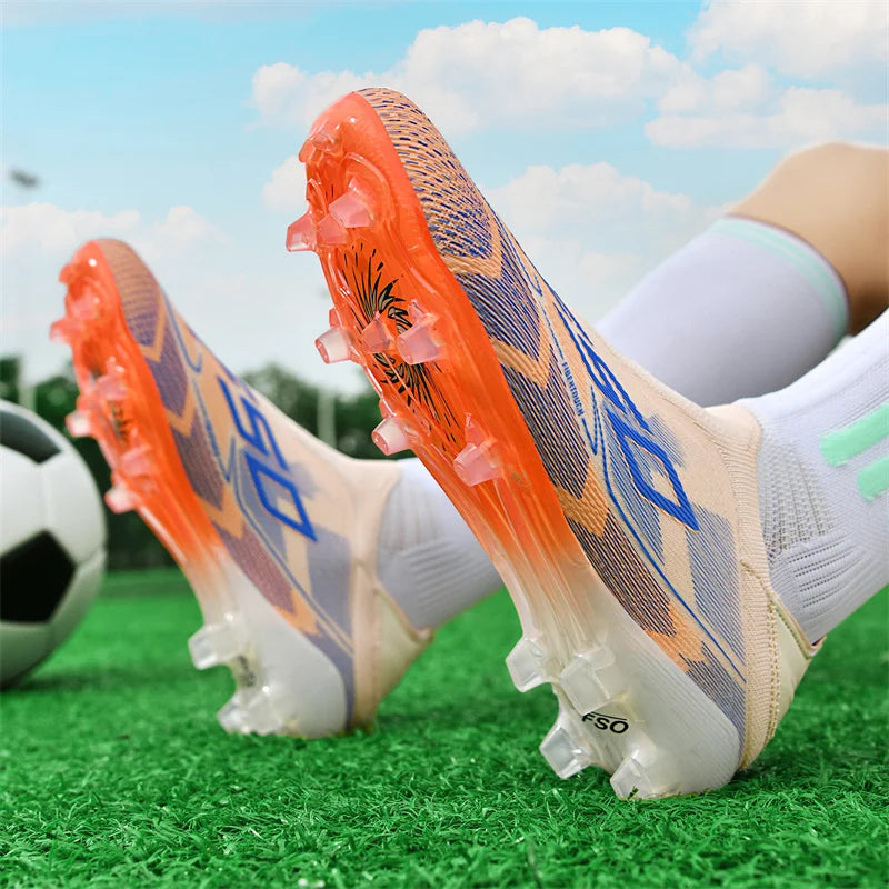 Nuevas botas de fútbol para hombres, zapatos de fútbol antideslizantes de alta calidad, tacos para césped, zapatillas de fútbol sala de alta calidad, zapatillas de deporte para interiores, superventas al aire libre