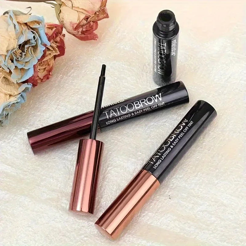 1 tinte de Gel para cejas despegable para tatuajes, tinte semipermanente para cejas, resistente al agua, a prueba de transferencia, para cejas de aspecto más completas y definidas