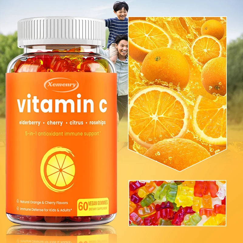 Gomitas de vitamina C: maximiza la absorción, fortalece el sistema inmunológico y promueve la producción de colágeno, antioxidante
