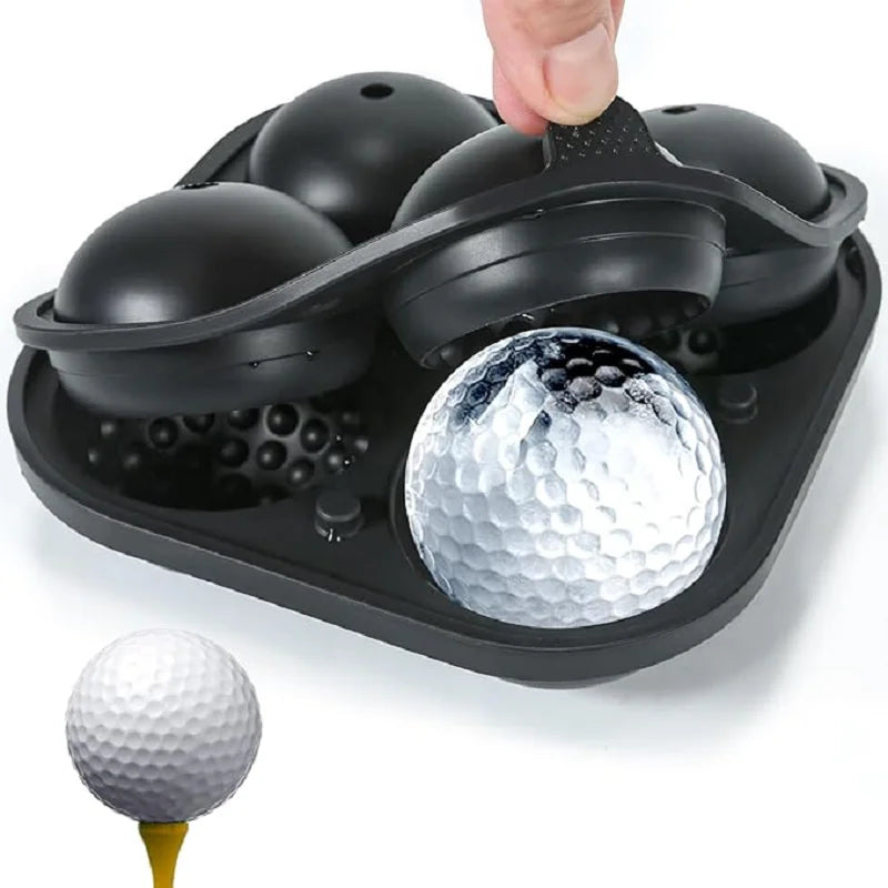 Bola de hielo de silicona para Golf, molde redondo para whisky, especial 4, rejilla de hielo para Golf, herramientas de cocina, molde de hielo reutilizable para whisky, moldes para hielo