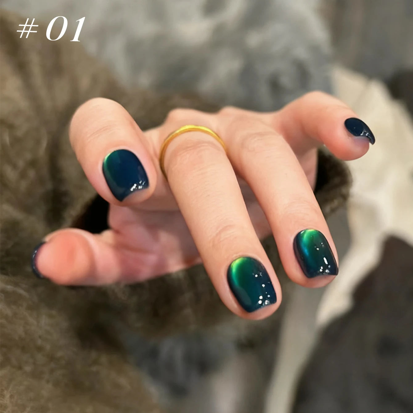 1-12 Uds. Esmalte de Uñas en Gel Magnético Ojo de Gato Marrón con Luz Azul, Larga Duración, Novedad 2026, Suministros para Uñas, Arte de Uñas, Venta Caliente