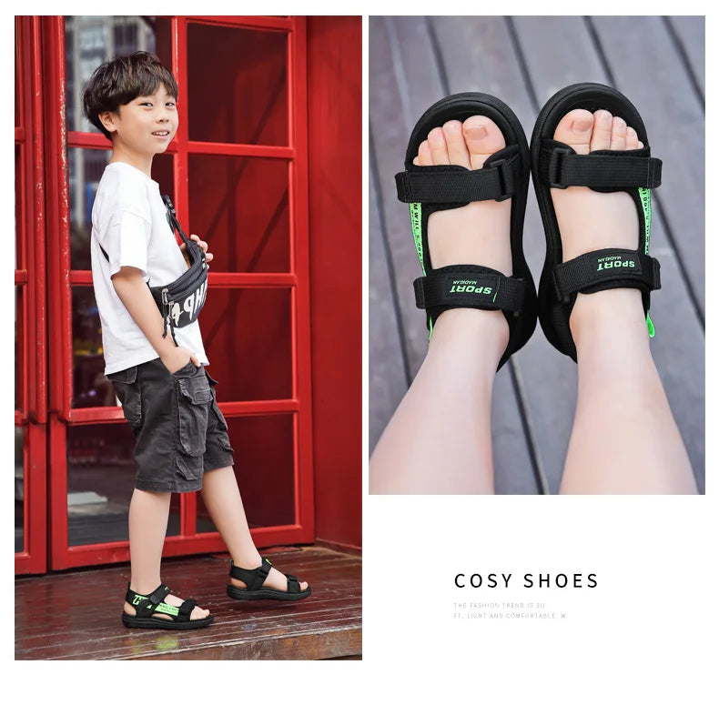Sandalias de verano para niños, zapatillas de moda para niños y niñas, zapatos de playa al aire libre, calzado antideslizante, gran oferta