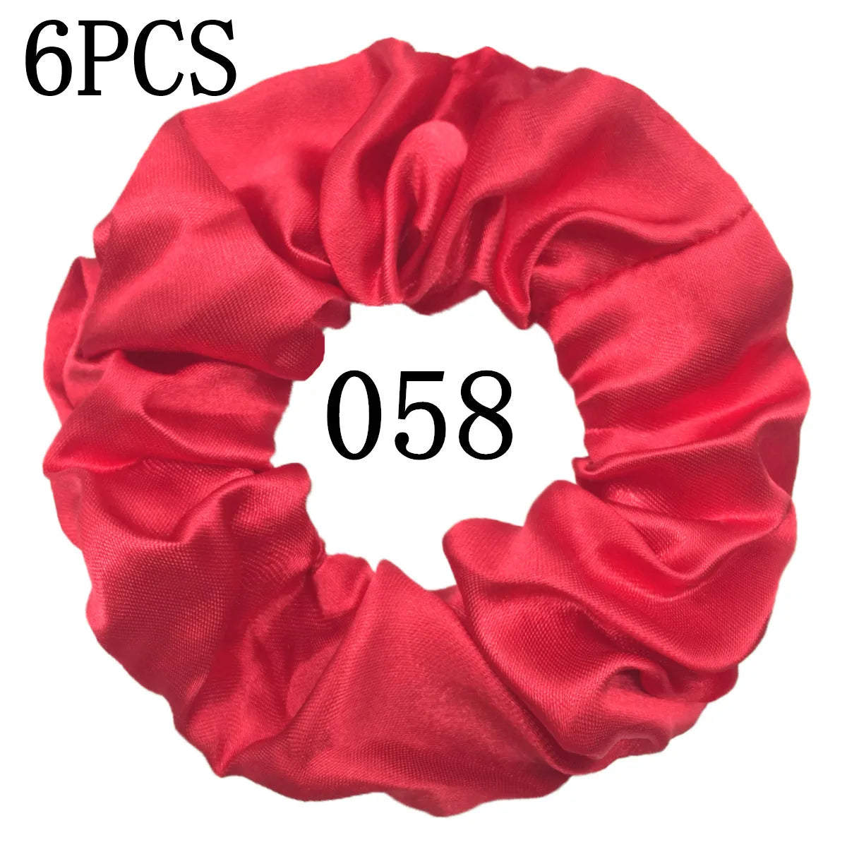 6 unids/lote, bandas para el pelo, lazos, cuerdas, soporte para cola de caballo para mujeres o niñas, accesorios, tocados de satén, Color sólido 100